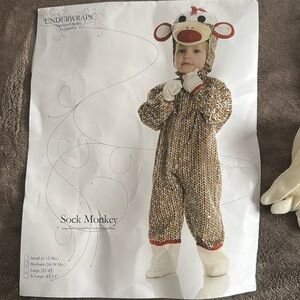 Baby Sock Monkey Costume.